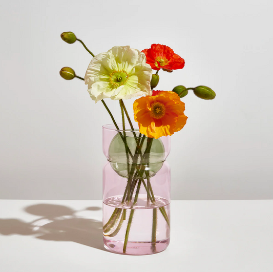 Pink & Green Balance Vase