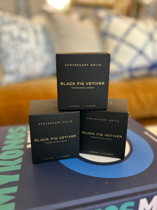 Mini Black Fig Vetiver Candle 4 oz - Apothecary Guild
