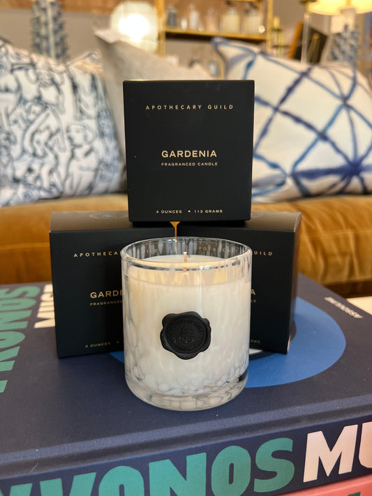 Mini Gardenia Candle 4 oz - Apothecary Guild