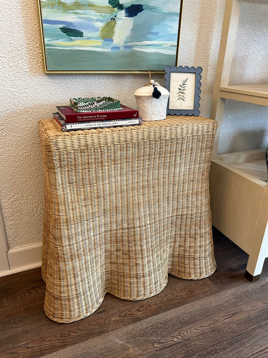 Bonnie Rattan Scalloped Console Table