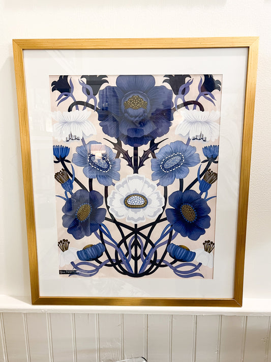Framed Hera Print (Blue)