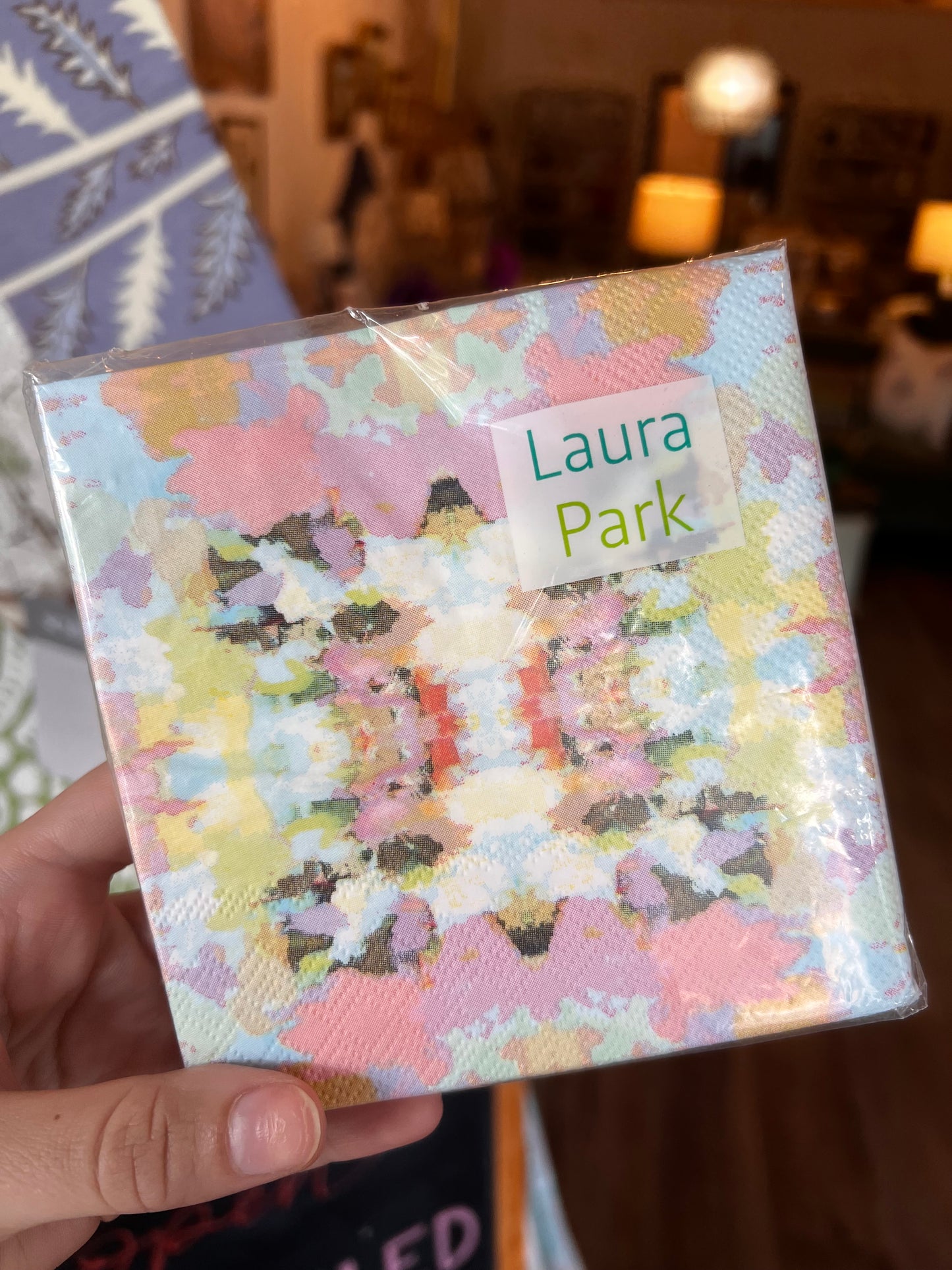 LP Brooks Avenue Pink Cocktail Napkins