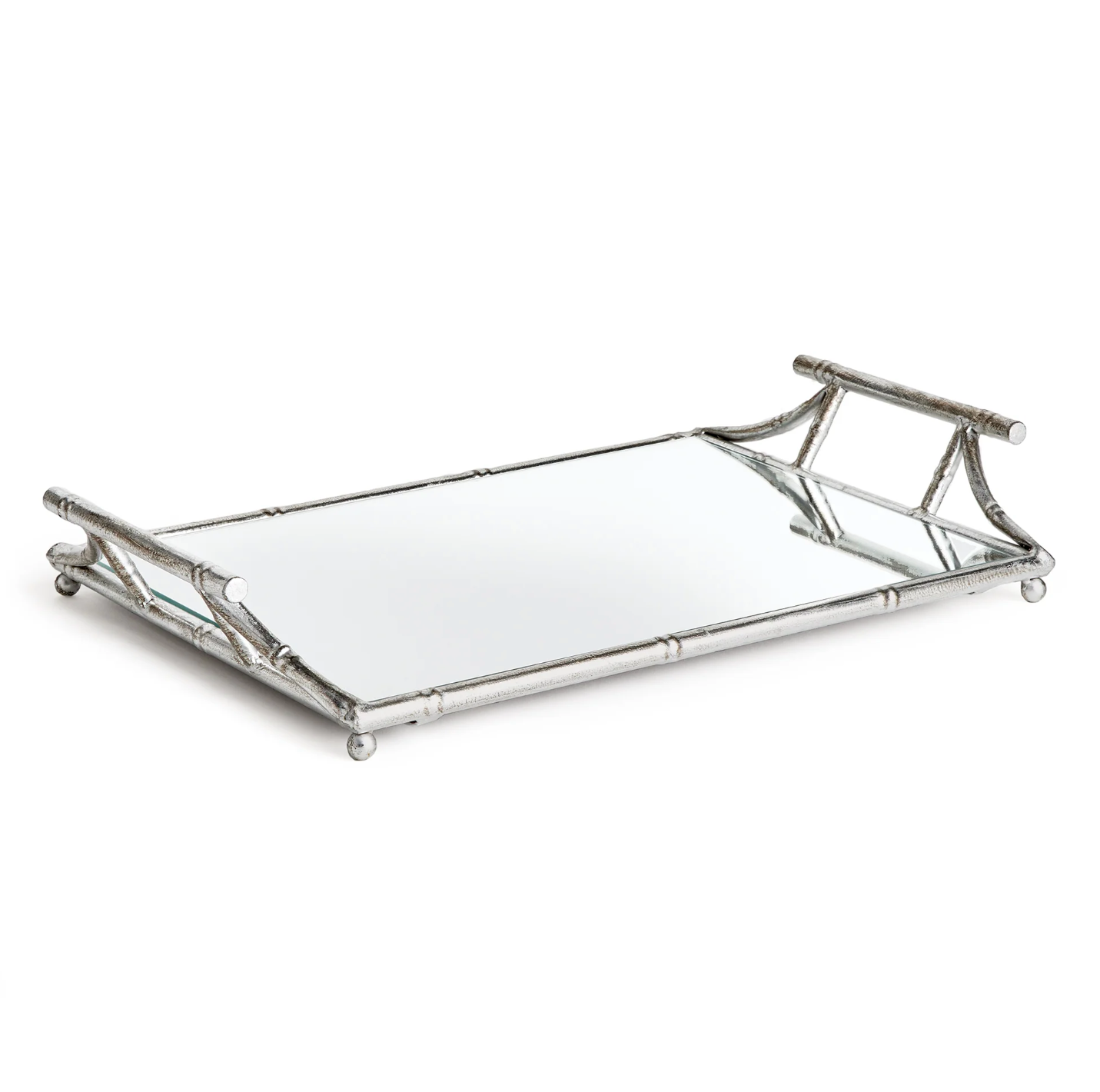 Daphne Mirrored Tray w/Handles