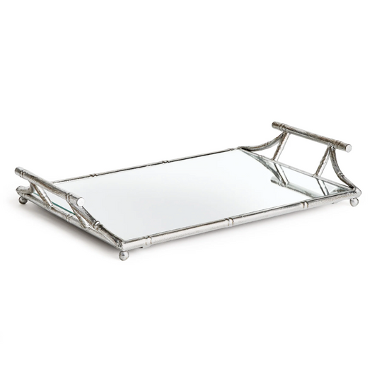 Daphne Mirrored Tray w/Handles