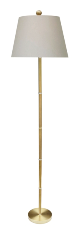 Brass Bamboo Floor Lamp