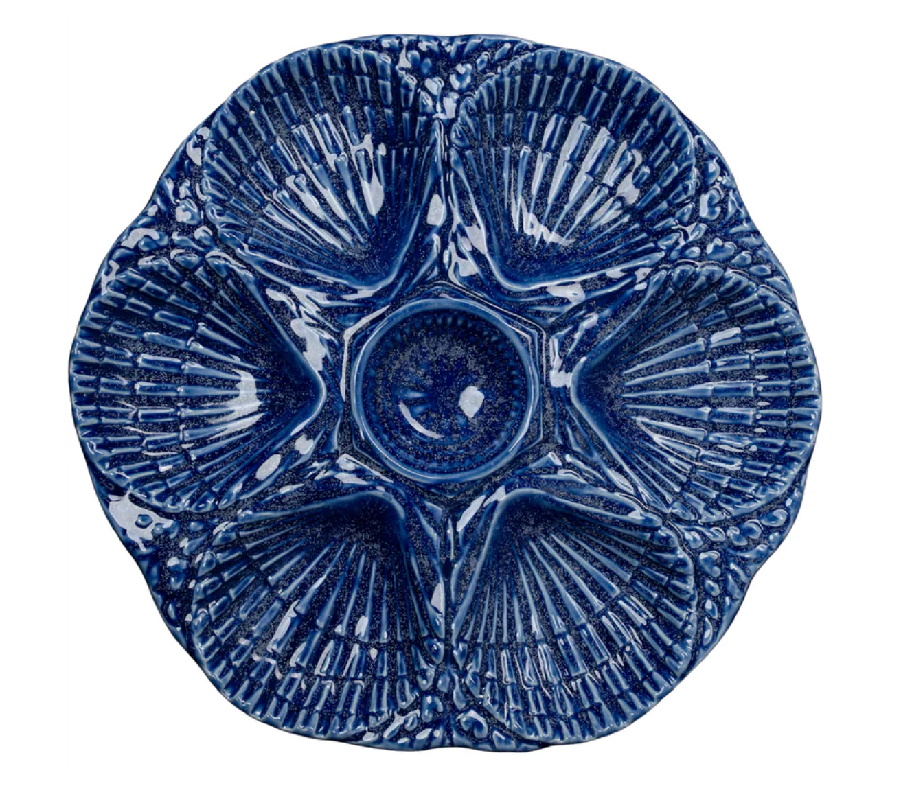 NOLA Oyster Platter - Cobalt Blue