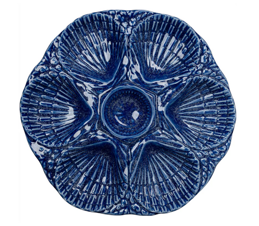 NOLA Oyster Platter - Cobalt Blue