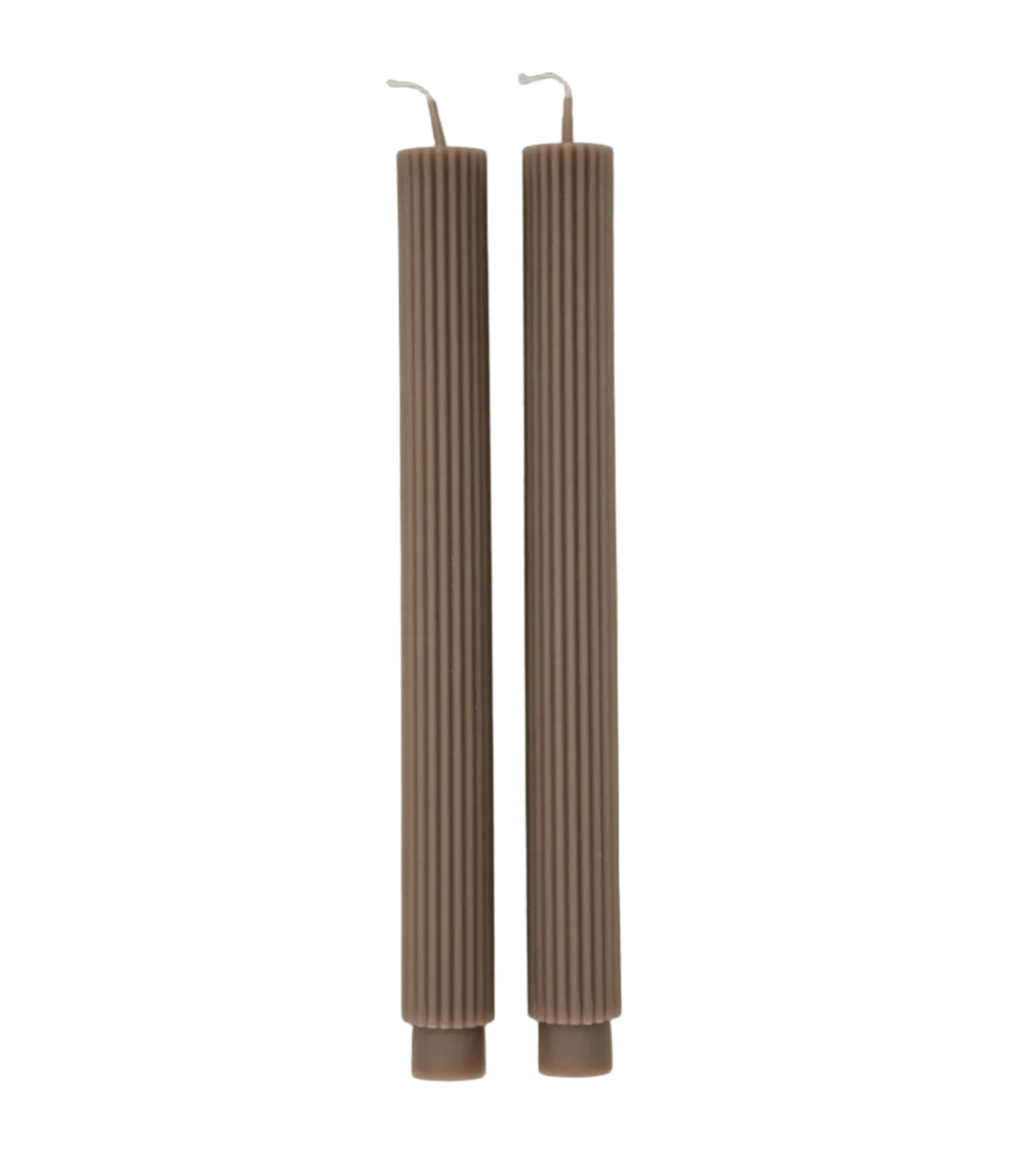 Taupe Roman Taper Candles