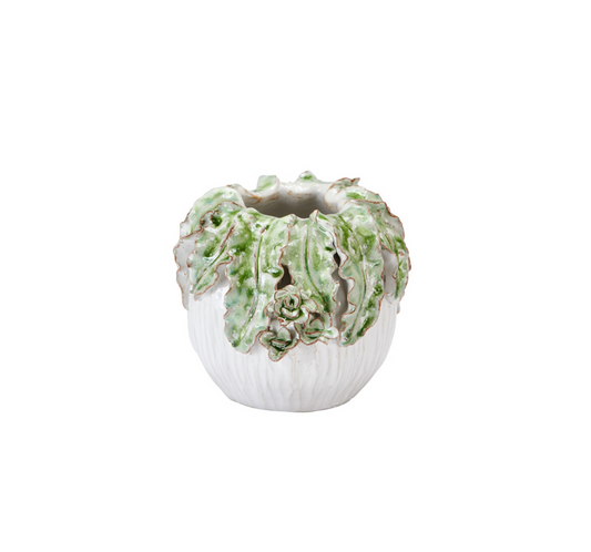 Extra Small Green Leaf Vase